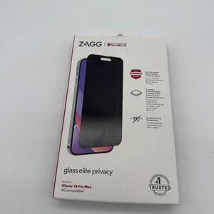 Zagg InvisibleShield Glass Elite Privacy iPhone 14 Pro Max Screen Protector NEW